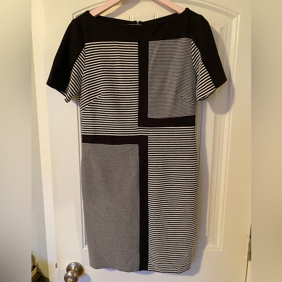 Patterned Midi Jersey dress - Picture 1 of 3